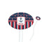 Nautical Anchors & Stripes Oval Plastic Stir Sticks (Personalized)