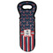 Nautical Anchors & Stripes Wine Tote Bag (Personalized)