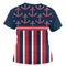 Nautical Anchors & Stripes Women's T-shirt Back