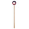 Nautical Anchors & Stripes Wooden 7.5" Stir Stick - Round - Single Stick