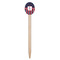 Nautical Anchors & Stripes Wooden Food Pick - Oval - Single Pick