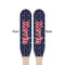 Nautical Anchors & Stripes Wooden Food Pick - Paddle - Double Sided - Front & Back