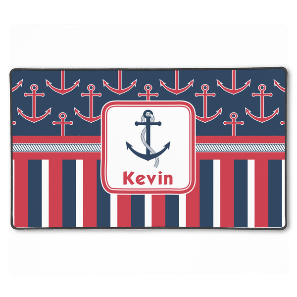Custom Nautical Anchors & Stripes XXL Gaming Mouse Pad - 24" x 14" (Personalized)