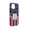 Nautical Anchors & Stripes iPhone Case - Rubber Lined - iPhone 13 Mini (Personalized)