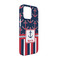 Nautical Anchors & Stripes iPhone Case - Plastic - iPhone 13 Pro (Personalized)