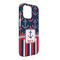 Nautical Anchors & Stripes iPhone 13 Pro Max Case -  Angle