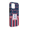Nautical Anchors & Stripes iPhone Case - Rubber Lined - iPhone 13 (Personalized)