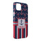 Nautical Anchors & Stripes iPhone Case - Plastic - iPhone 14 Plus (Personalized)