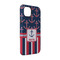 Nautical Anchors & Stripes iPhone Case - Rubber Lined - iPhone 14 (Personalized)