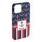 Nautical Anchors & Stripes iPhone 15 Plus Case - Angle