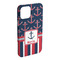 Nautical Anchors & Stripes iPhone Case - Plastic (Personalized)