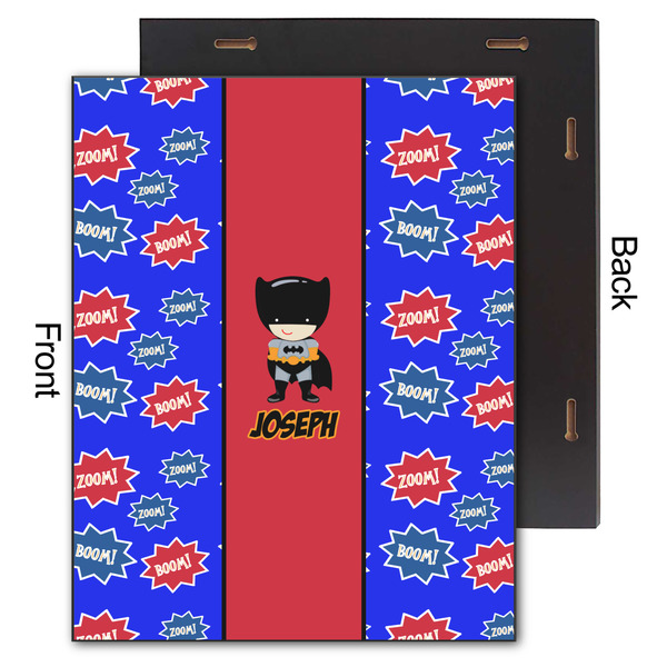 Superhero 11x14 Wood Print - Front & Back View