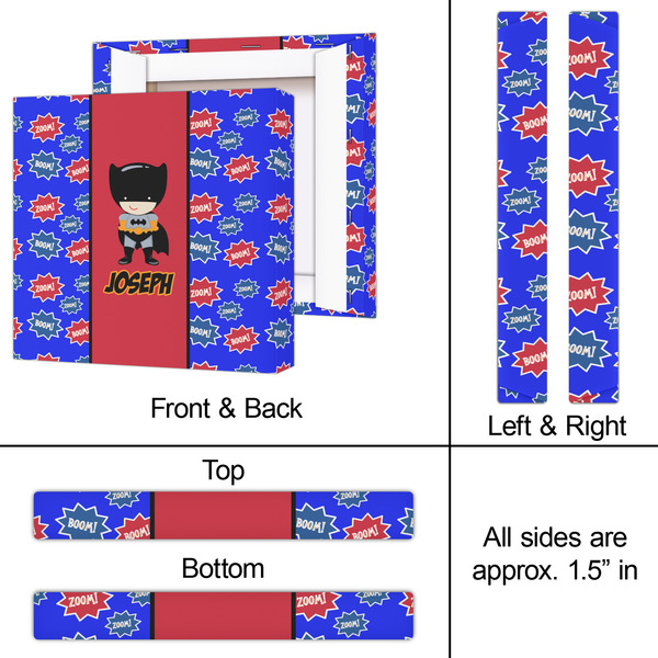 Superhero 12x12 - Canvas Print - Approval