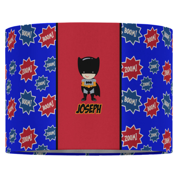 Superhero 16" Drum Lampshade - FRONT (Fabric)