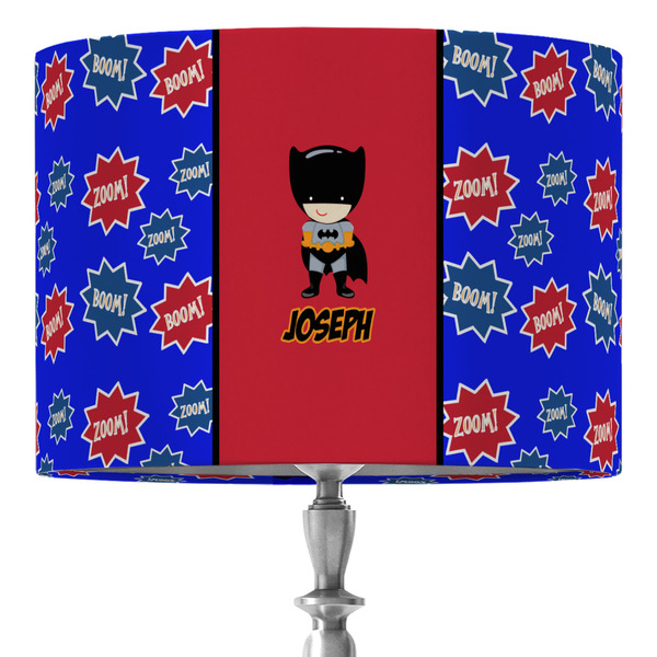 Custom Superhero 16" Drum Lamp Shade - Fabric (Personalized)