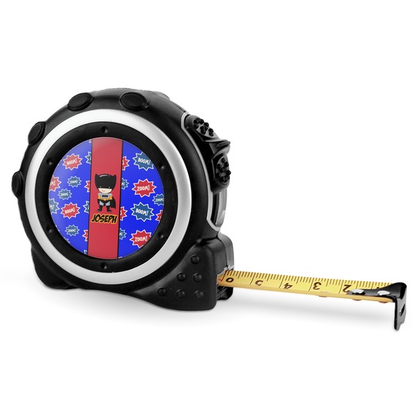 Superhero 16 Foot Black & Silver Tape Measures - Front
