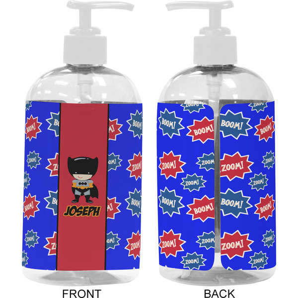 Superhero 16 oz Plastic Liquid Dispenser- Approval- White