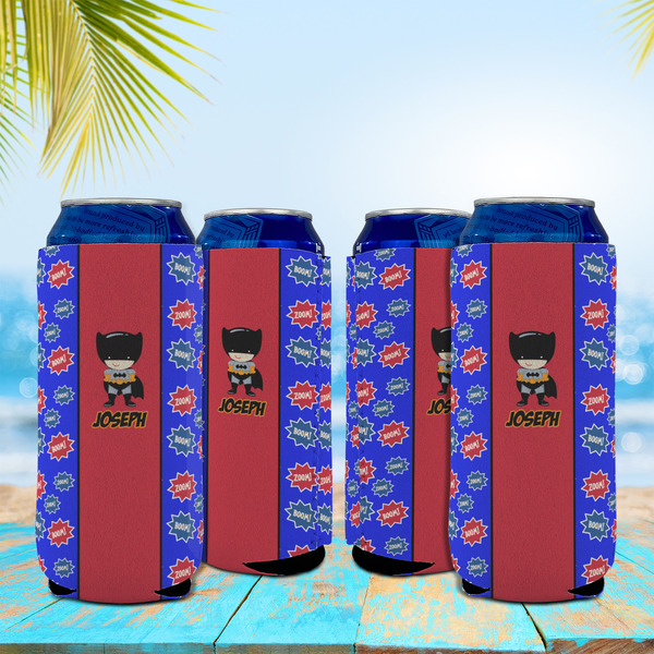 Superhero 16oz Can Sleeve - Set of 4 - LIFESTYLE