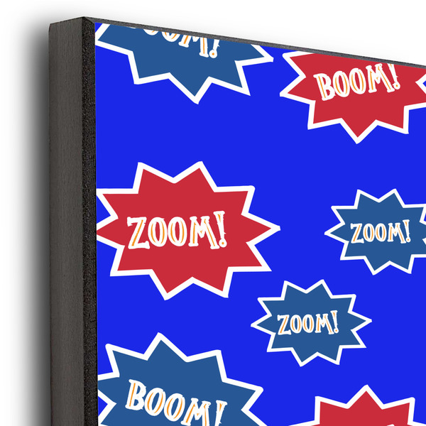 Superhero 16x20 Wood Print - Closeup