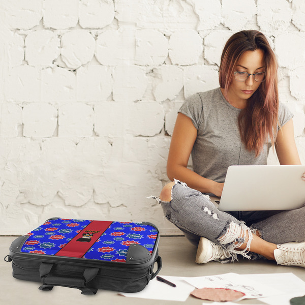 Superhero 18" Laptop Briefcase - LIFESTYLE