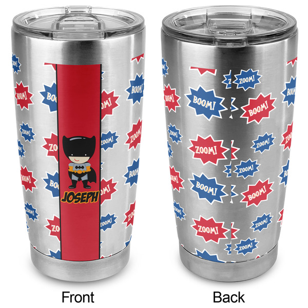 Superhero 20oz SS Tumbler - Full Print - Approval