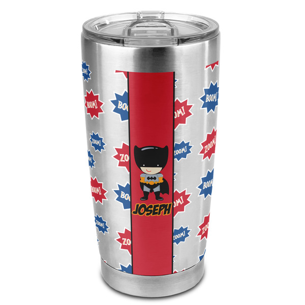 Custom Superhero 20oz Stainless Steel Double Wall Tumbler - Full Print (Personalized)