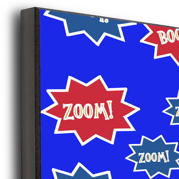 Superhero 20x24 Wood Print - Closeup