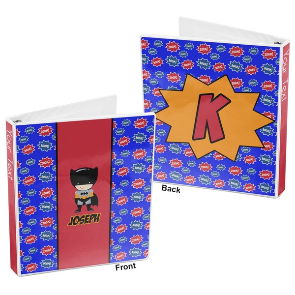Superhero 3-Ring Binder Front and Back
