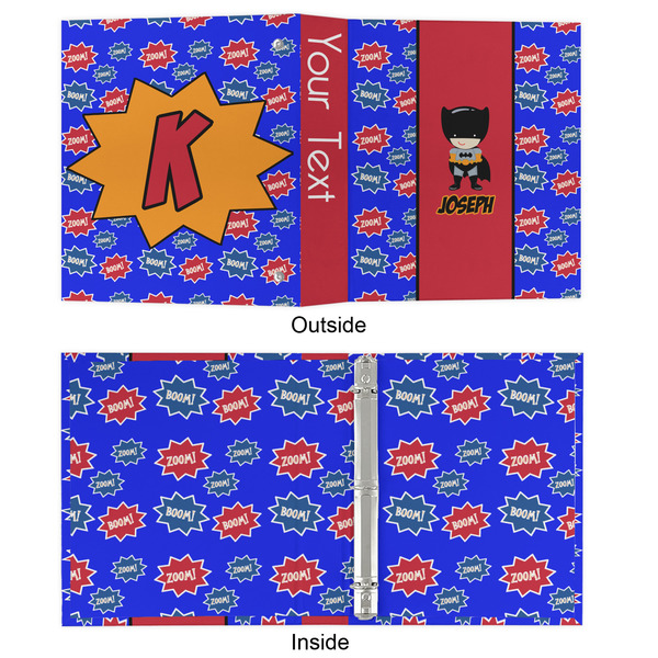 Superhero 3 Ring Binders - Full Wrap - 1" - APPROVAL