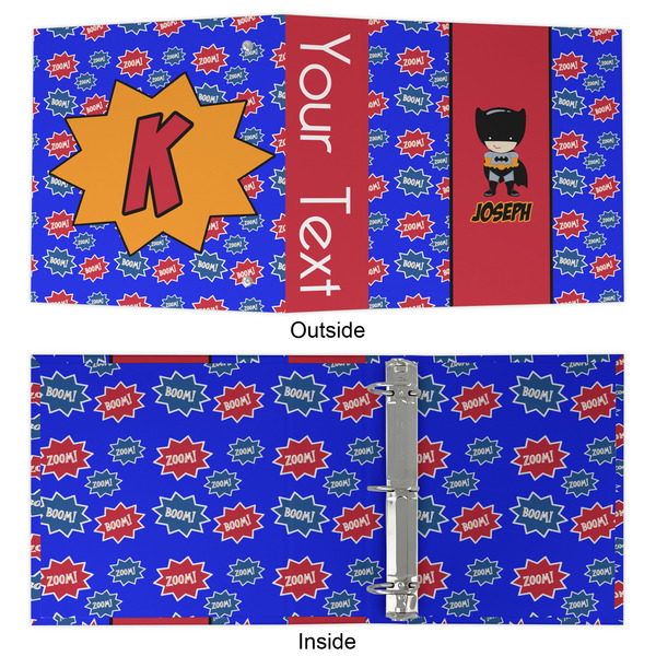 Superhero 3 Ring Binders - Full Wrap - 2" - APPROVAL