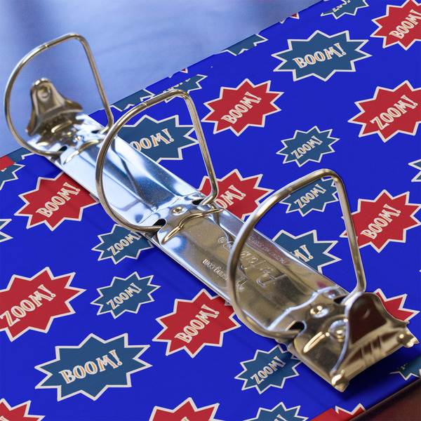 Superhero 3 Ring Binders - Full Wrap - 2" - DETAIL