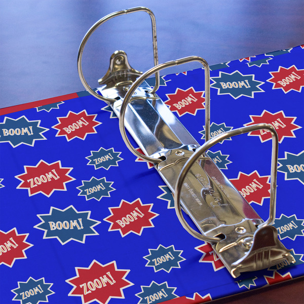 Superhero 3 Ring Binders - Full Wrap - 3" - DETAIL