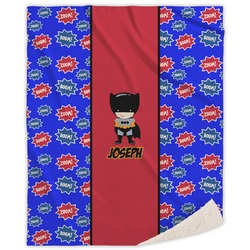 Superhero Sherpa Throw Blanket - 60"x80" (Personalized)