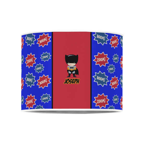 Superhero 8" Drum Lampshade - FRONT (Poly Film)