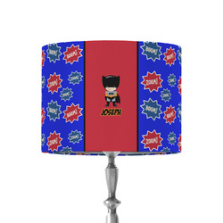 Superhero 8" Drum Lamp Shade - Fabric (Personalized)