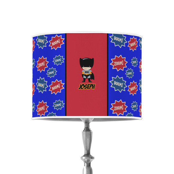 Superhero 8" Drum Lampshade - ON STAND (Poly Film)
