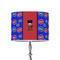 Superhero 8" Drum Lampshade - ON STAND (Poly Film)
