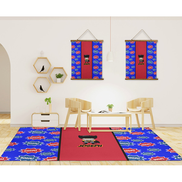 Superhero 8'x10' Indoor Area Rugs - IN CONTEXT