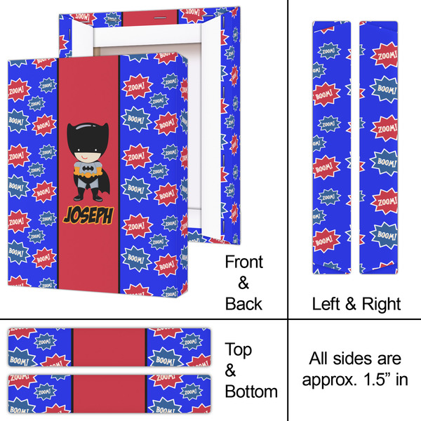 Superhero 8x10 - Canvas Print - Approval