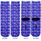 Superhero Adult Crew Socks - Double Pair - Front and Back - Apvl