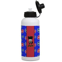 Superhero Water Bottles - Aluminum - 20 oz - White (Personalized)