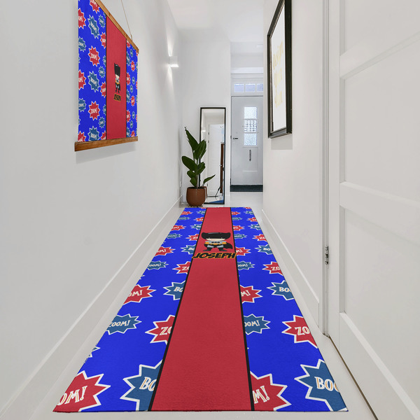 Superhero Area Rug Sizes - In Context (vertical)