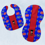Superhero Baby Bib & Burp Set w/ Name or Text