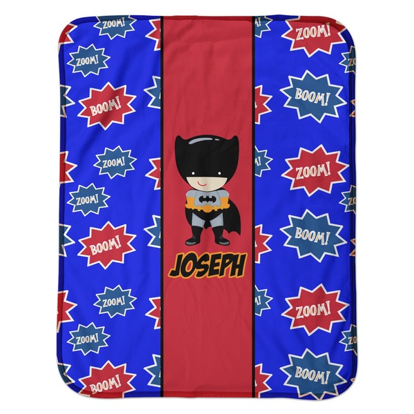 Superhero Baby Sherpa Blanket - Flat