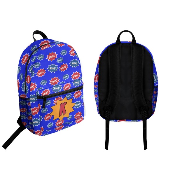 Superhero Backpack front and back - Apvl