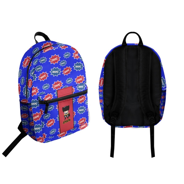 Superhero Backpack front and back - Apvl