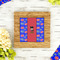 Superhero Bamboo Trivet with 6" Tile - LIFESTYLE