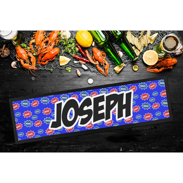 Superhero Bar Mat - Large - LIFESTYLE