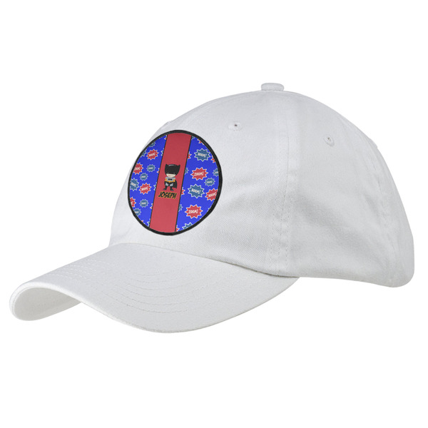 Custom Superhero Baseball Cap - White (Personalized)