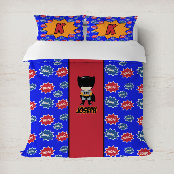 Custom Superhero Duvet Cover Set - Full / Queen (Personalized)